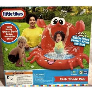 Blow Up Inflatable Pool Red Outdoor Kids Babies Toddlers New
